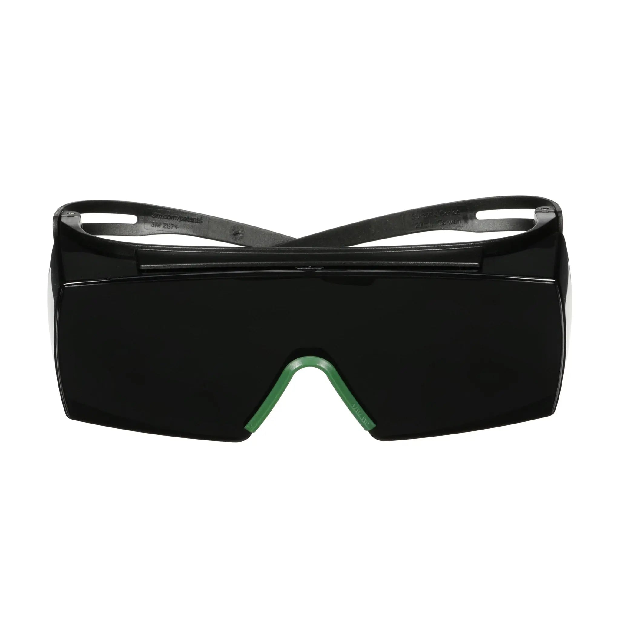 3M SecureFit 3700 Series, SF3750AS-BLK, Black Temple Shade 5.0 OTG Anti-scratch lens, 10 ea-CaseÂ