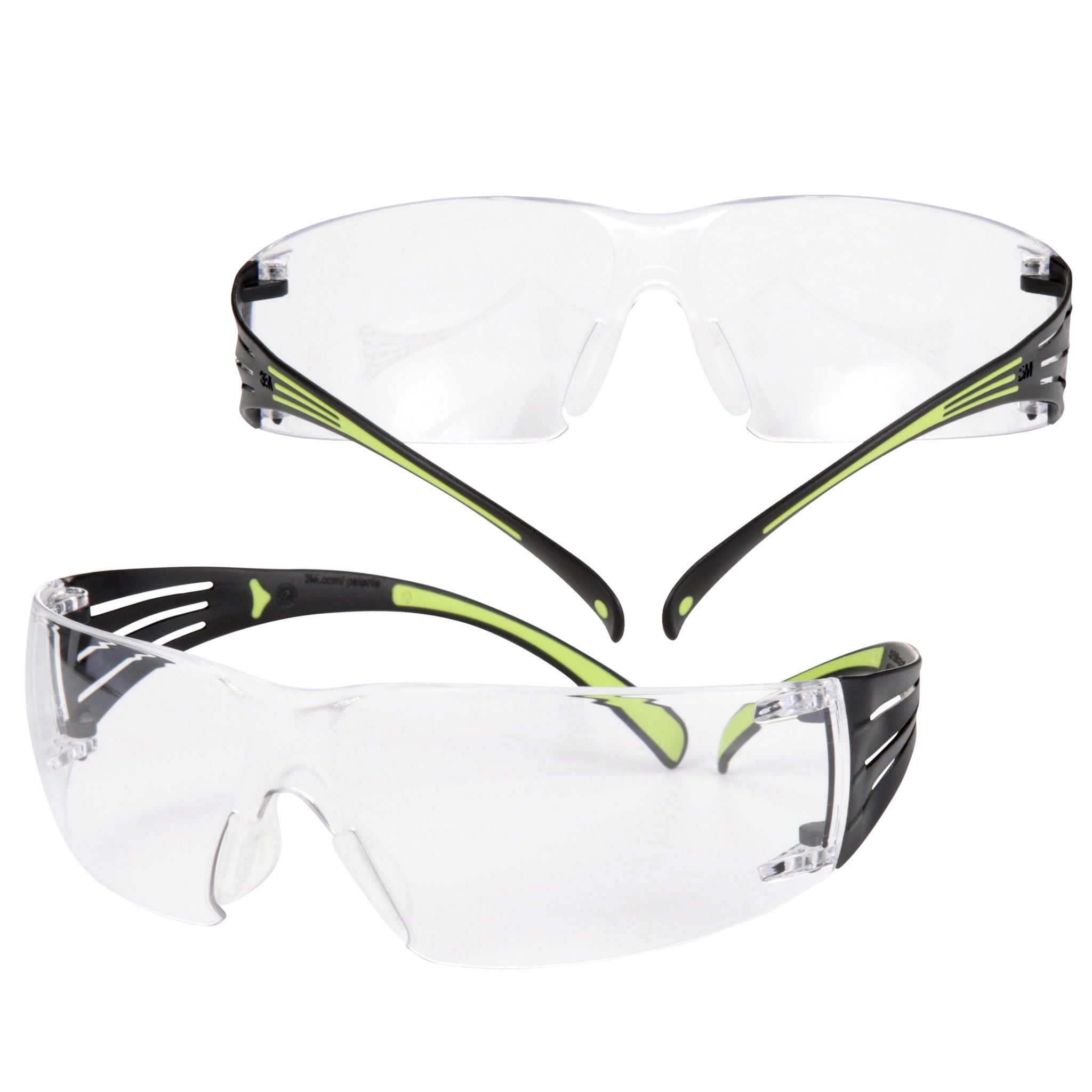 3M SecureFit SF401AF Protective Eyewear, Clear Anti-Fog Lens, Case of 20