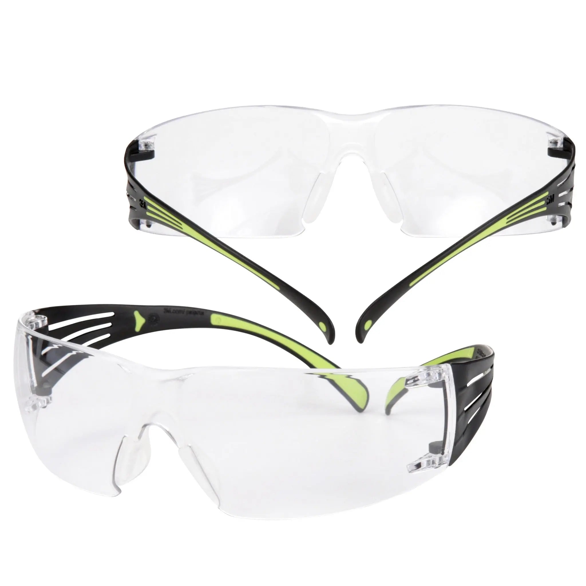 3M SecureFit SF401AF Protective Eyewear, Clear Anti-Fog Lens, Case of 20