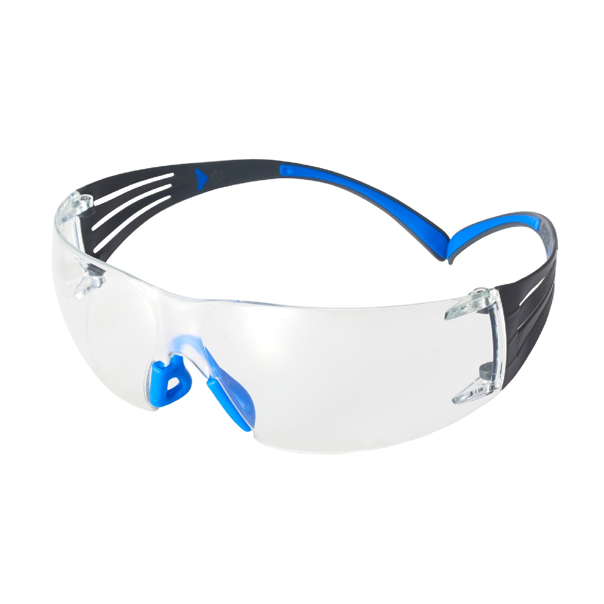 3M SecureFit Safety Glasses SF401SGAF-BLU, Blue/Gray, ClearScotchgard Anti-fog Lens, 20 EA/Case