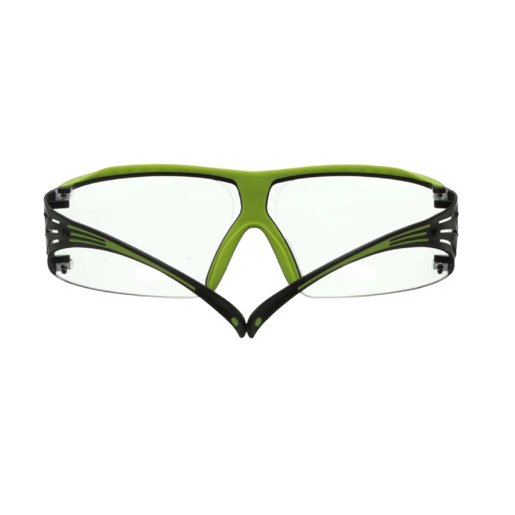3M SecureFit 400 Series Safety Glasses SF401XAF-GRN, Green/Black,Clear Anti-Fog/Anti-Scratch Lens, 20 EA/Case