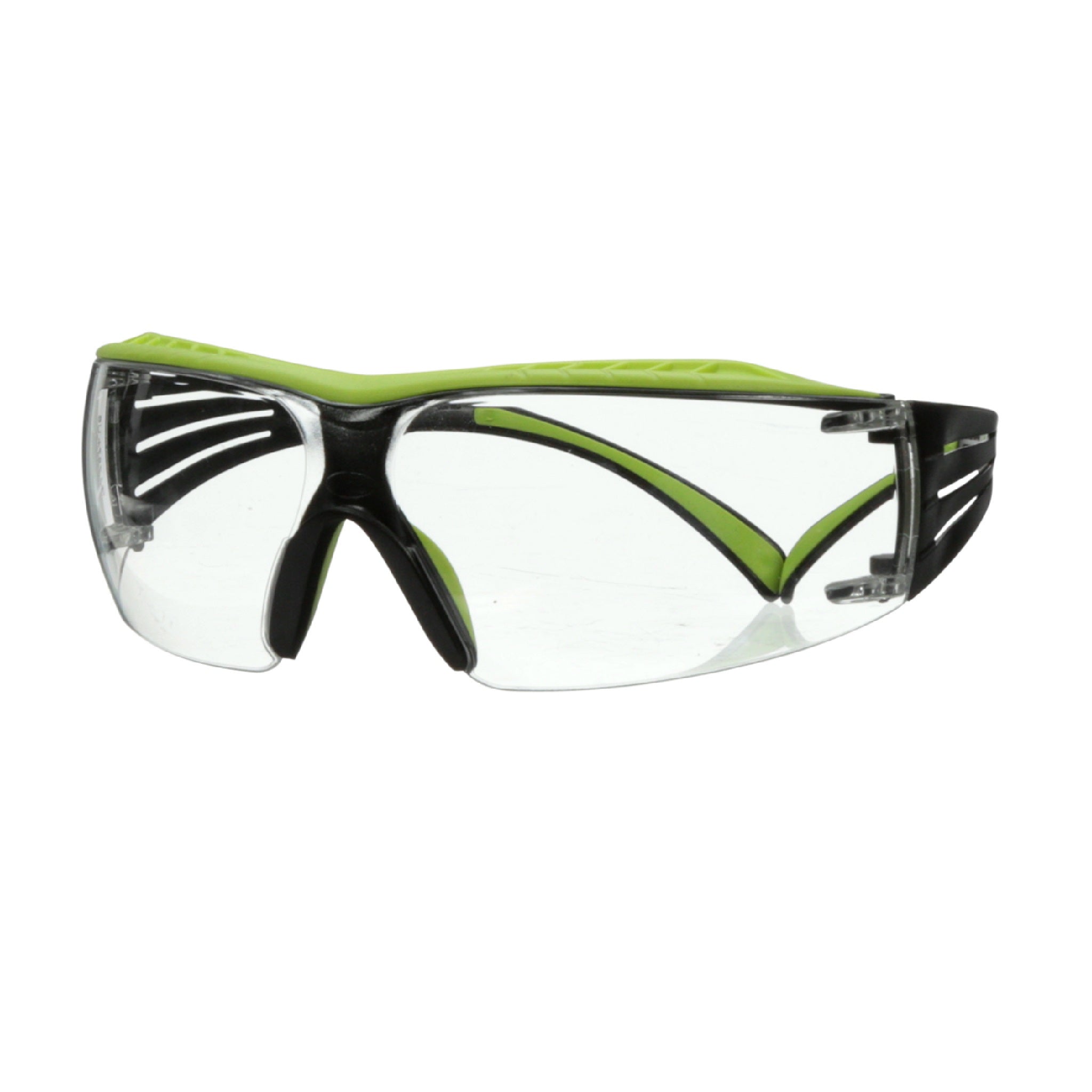 3M SecureFit 400 Series Safety Glasses SF401XAF-GRN, Green/Black,Clear Anti-Fog/Anti-Scratch Lens, 20 EA/Case
