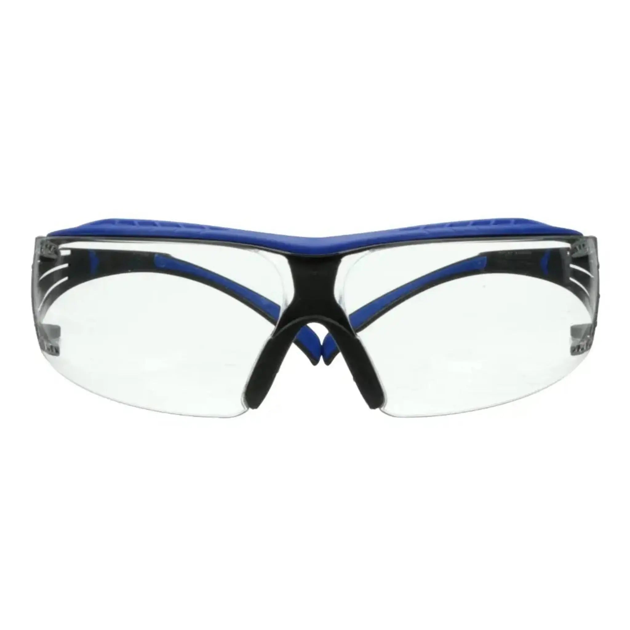 3M SecureFit 400 Series Safety Glasses SF401XSGAF-BLU, Blue/Gray, Clear Scotchgard Anti-Fog/Anti-Scratch Lens, Case of 20Â