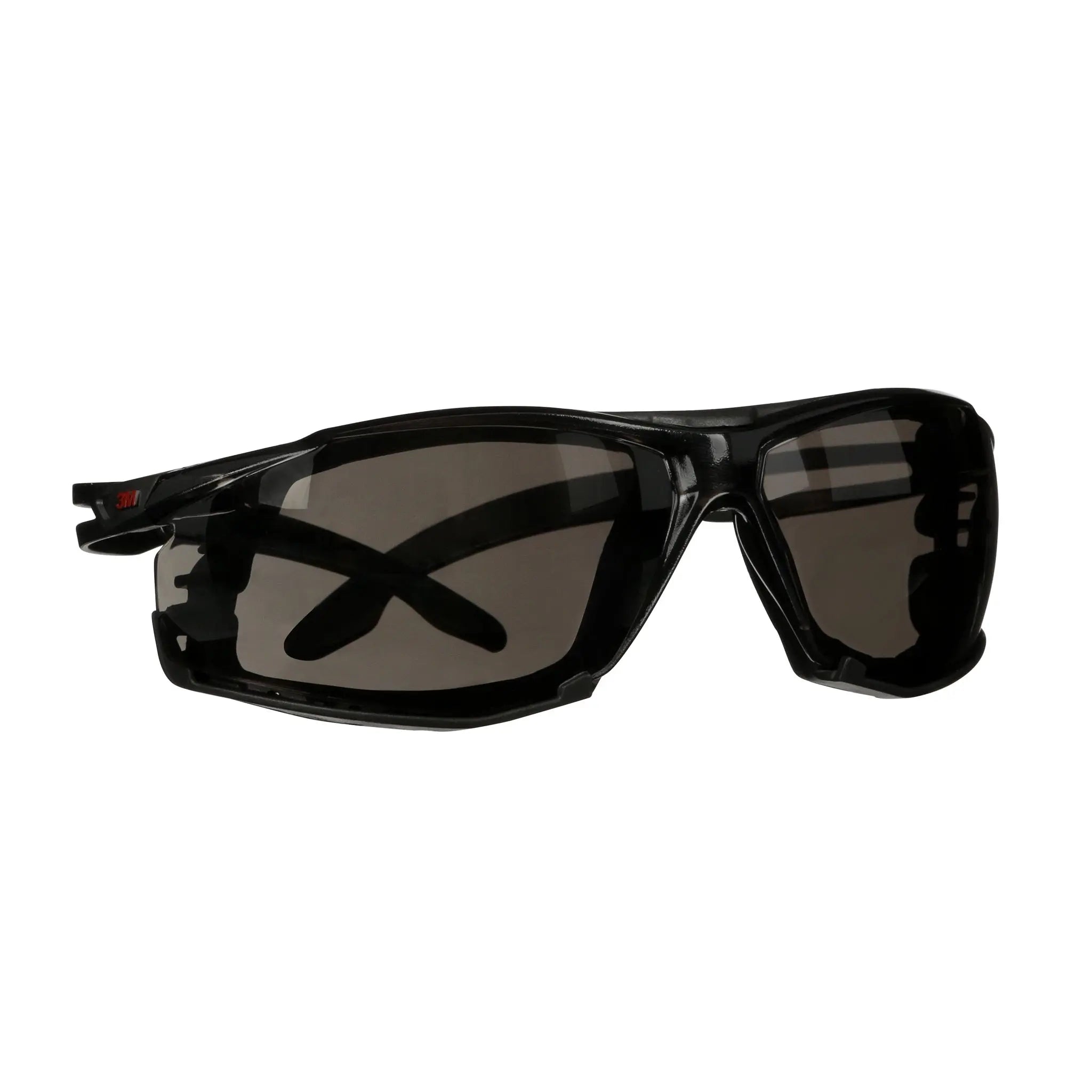 3M SecureFit 500 Series SF502SGAF-BLK-FM Scotchgard Anti-Fog Coating, Gray AF-AS Lens, Foam Gasket, Black, Case of 20