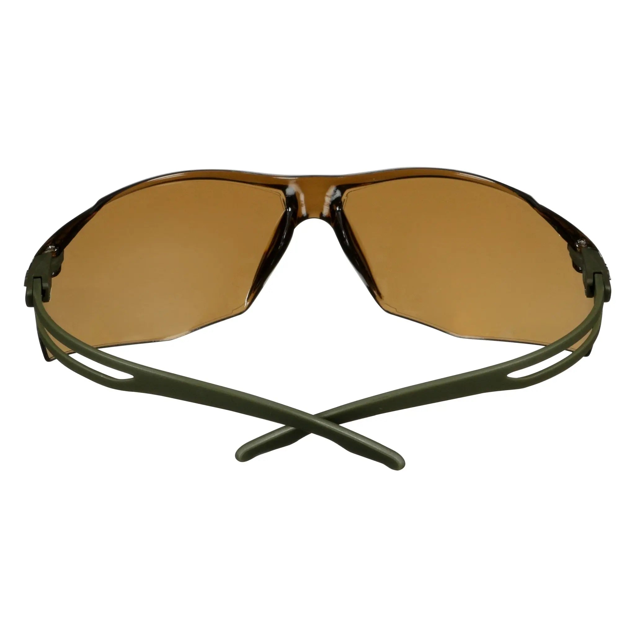 3M SecureFit 500 Series SF505SGAF-DGR, Olive Green, Scotchgard Anti-Fog Coating, Brown AF-AS Lens, 20 ea/Case