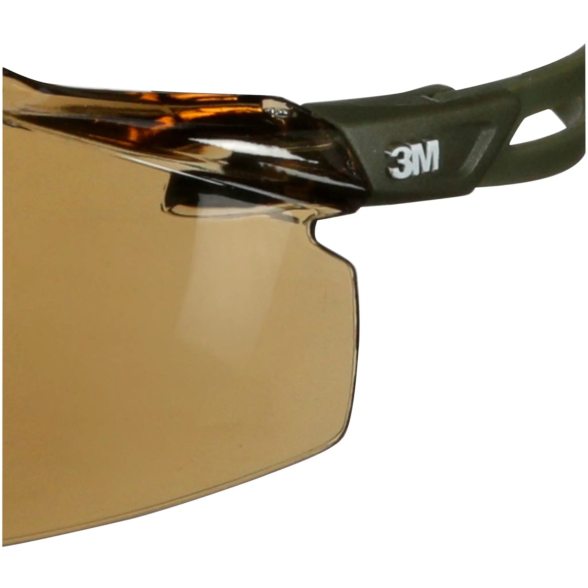 3M SecureFit 500 Series SF505SGAF-DGR, Olive Green, Scotchgard Anti-Fog Coating, Brown AF-AS Lens, 20 ea/Case