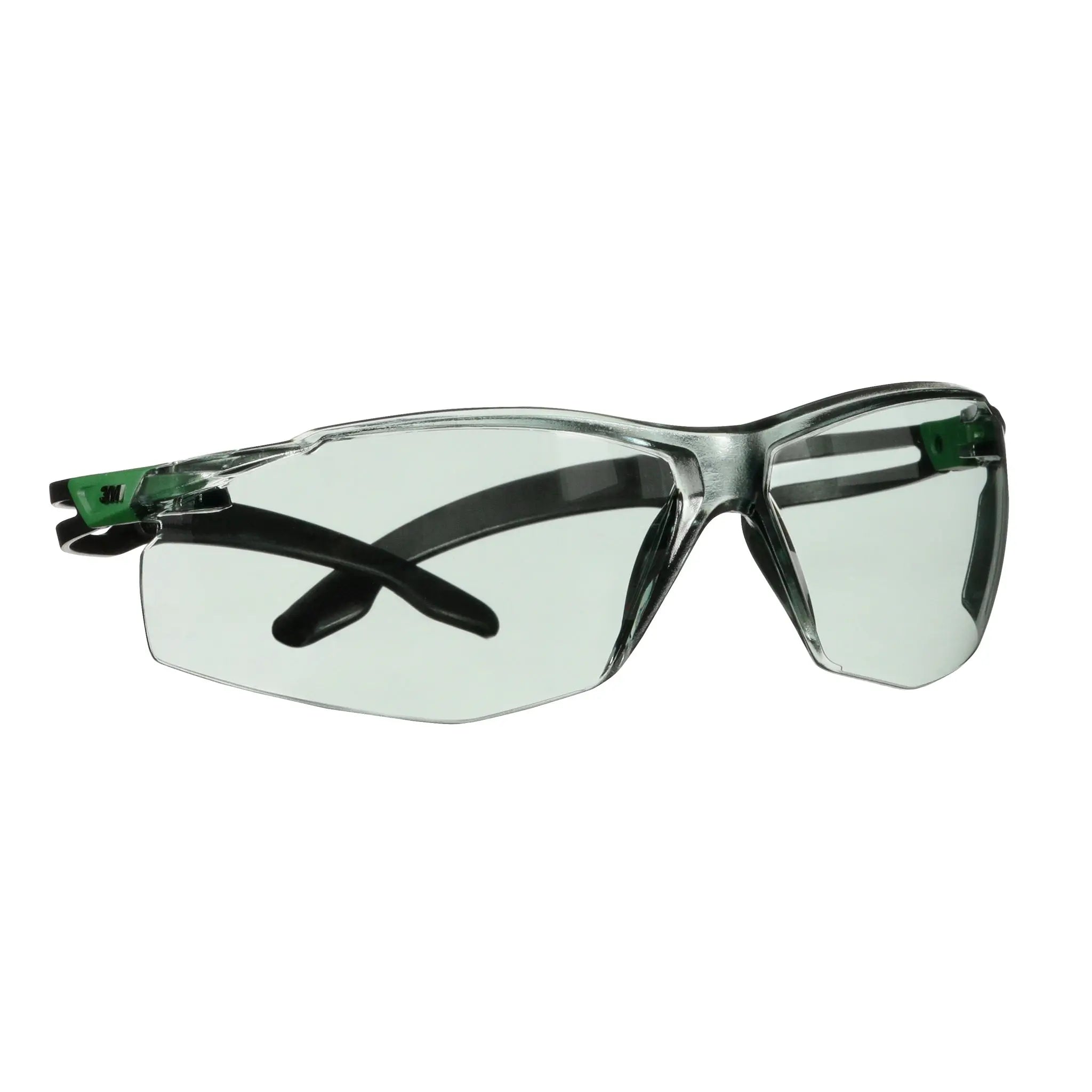 3M SecureFit 500 Series SF517AF-GRN, Black/Green, IR 1.7 Gray AF-AS Lens, 20 ea/CaseÂ