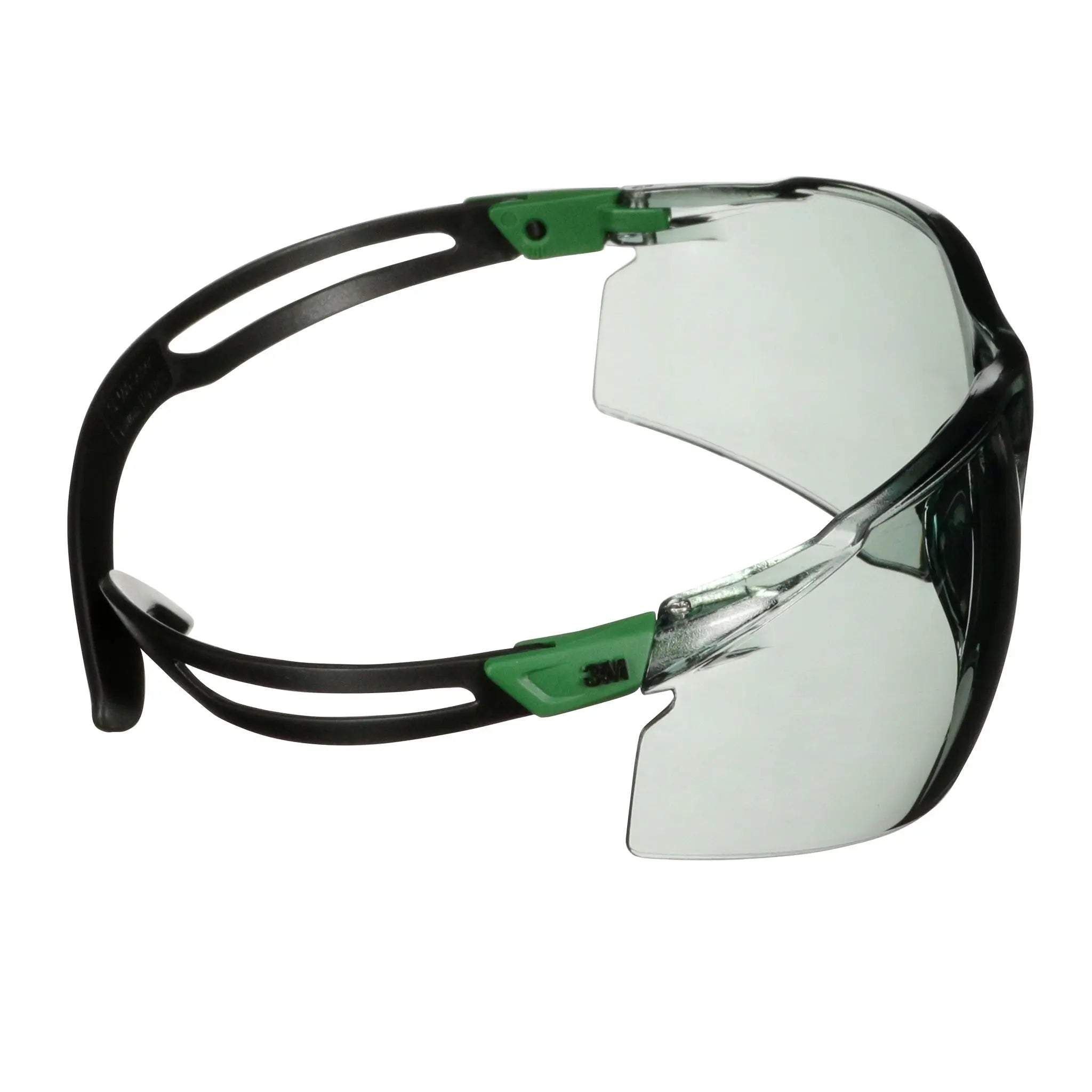 3M SecureFit 500 Series SF517AF-GRN, Black/Green, IR 1.7 Gray AF-AS Lens, 20 ea/CaseÂ