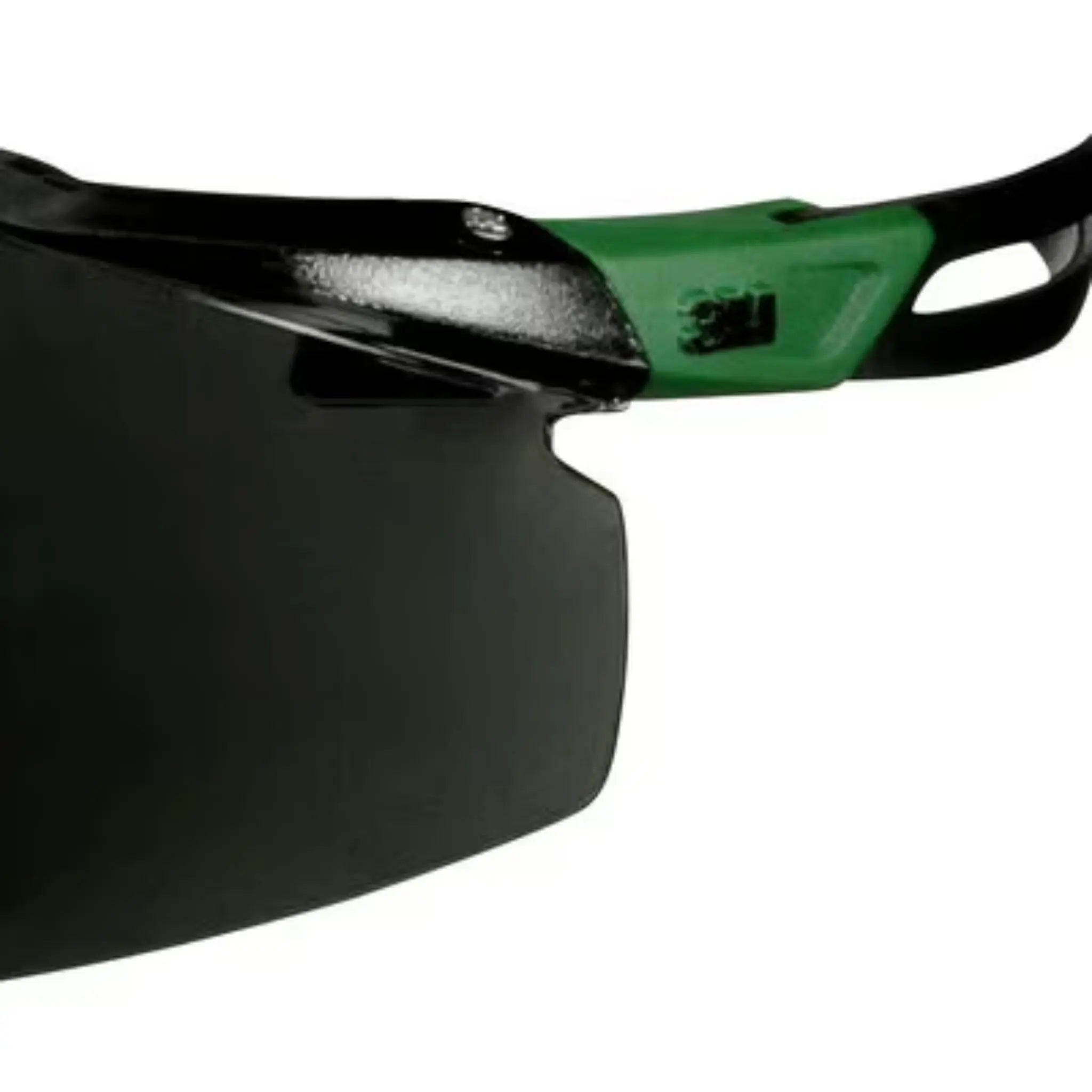 3M SecureFit 500 Series SF550AF-GRN, Black/Green, IR 5.0 Gray AF-AS Lens, 20 ea/Case, Details