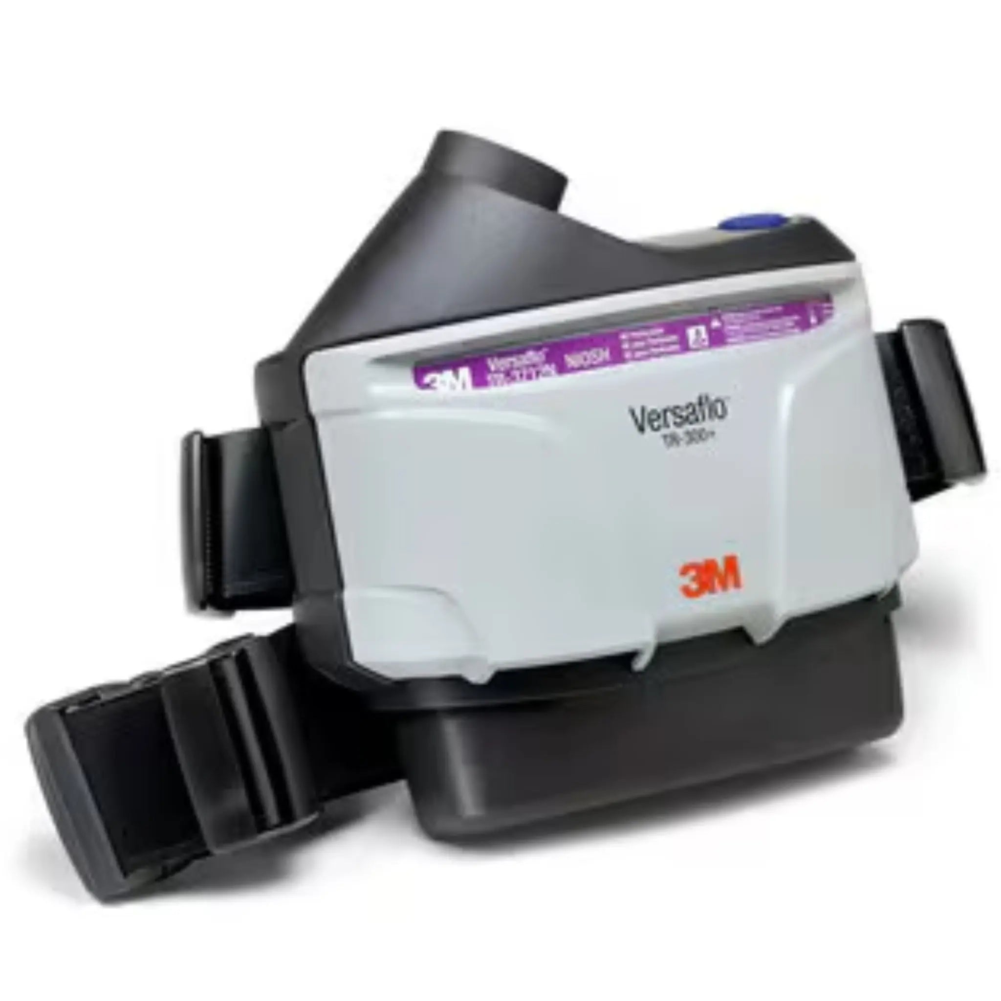 3M™ Versaflo™ PAPR Assembly TR-307N+, with Easy Clean Belt and High Capacity Battery, Side View