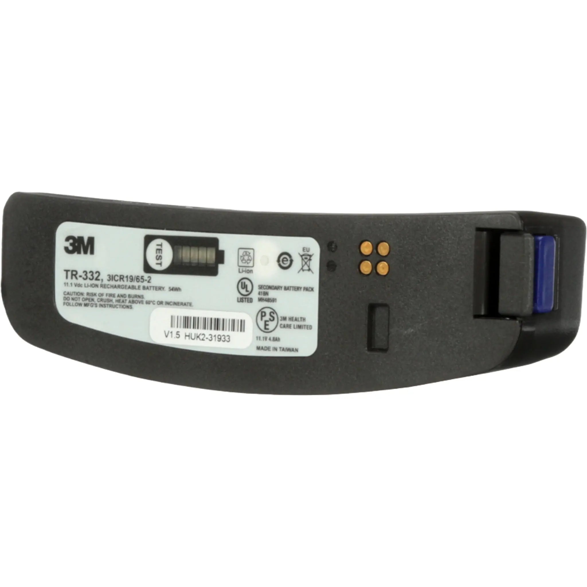 3M™ High Capacity Battery TR-332, for Versaflo™ TR-300 PAPR, left side view