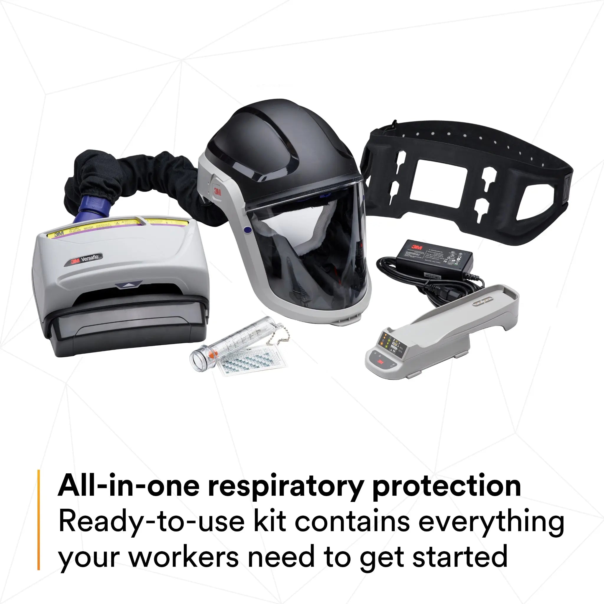 3M TR-600-HIK Versaflo Heavy Industry PAPR Kit, Gray, Universal, All-in-one