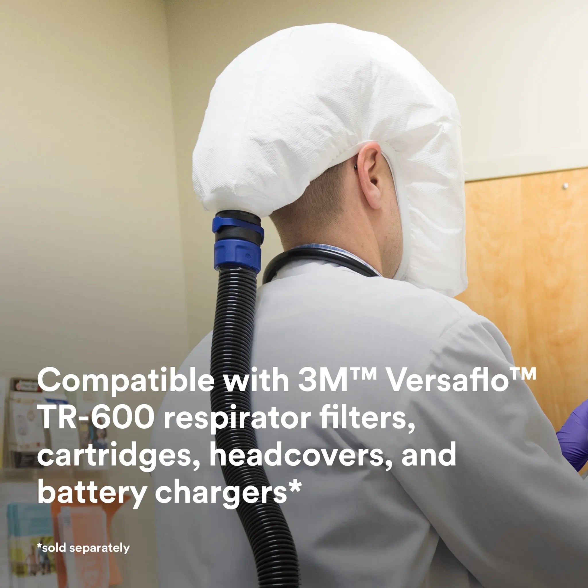 3M Versaflo TR-600-HKL Healthcare PAPR Kit, Gray, Medium/Large, Image 1