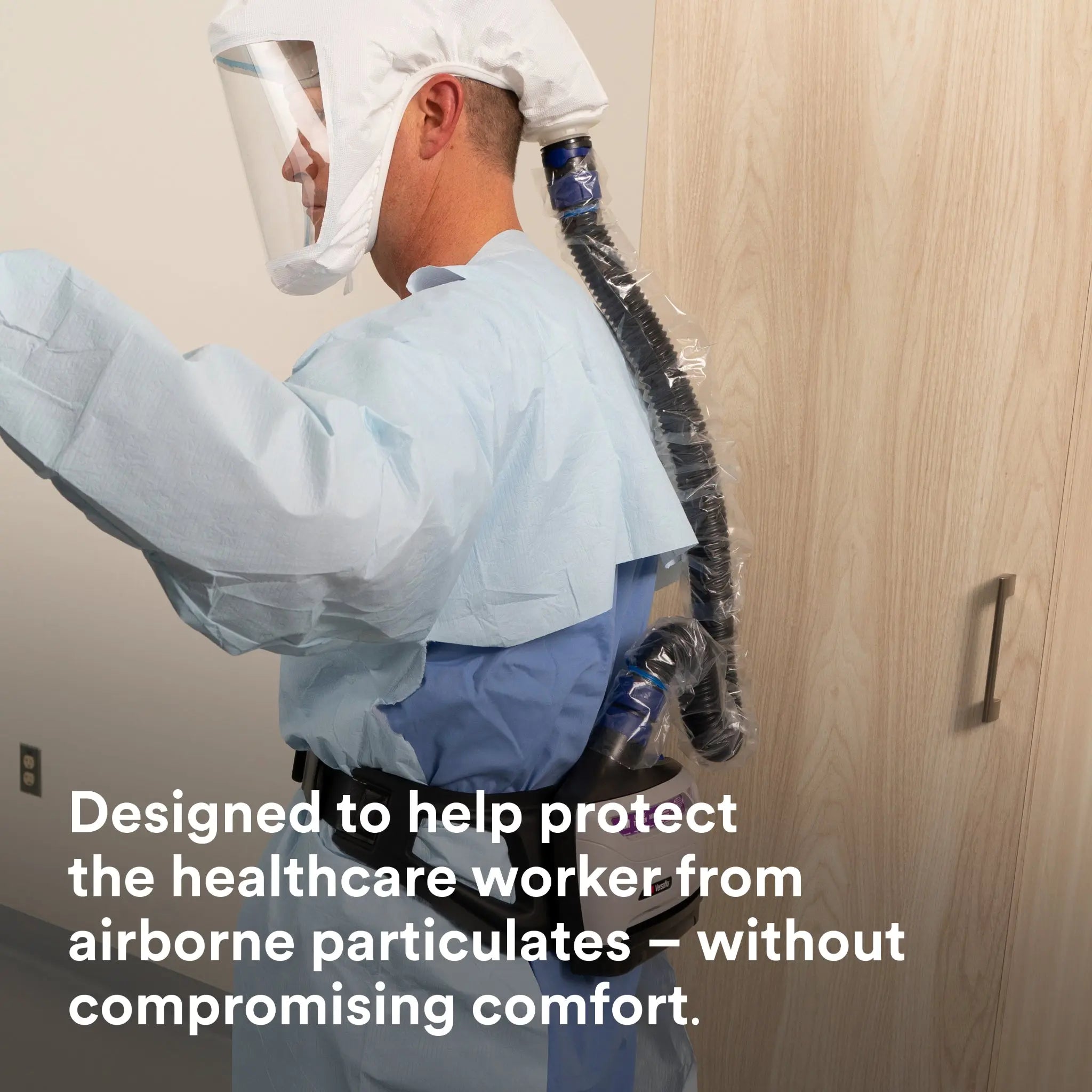 3M Versaflo TR-600-HKL Healthcare PAPR Kit, Gray, Medium/Large, Lifestyle - Healthcare