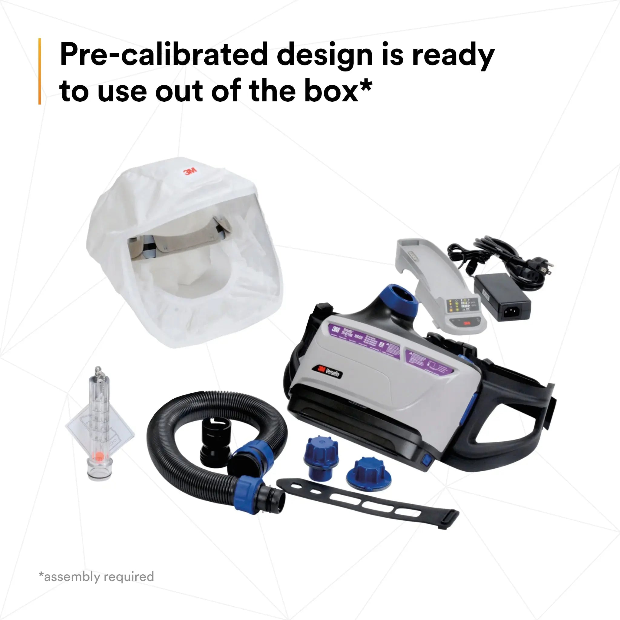 3M Versaflo TR-600-HKL Healthcare PAPR Kit, Gray, Medium/Large, Pre-calibrated