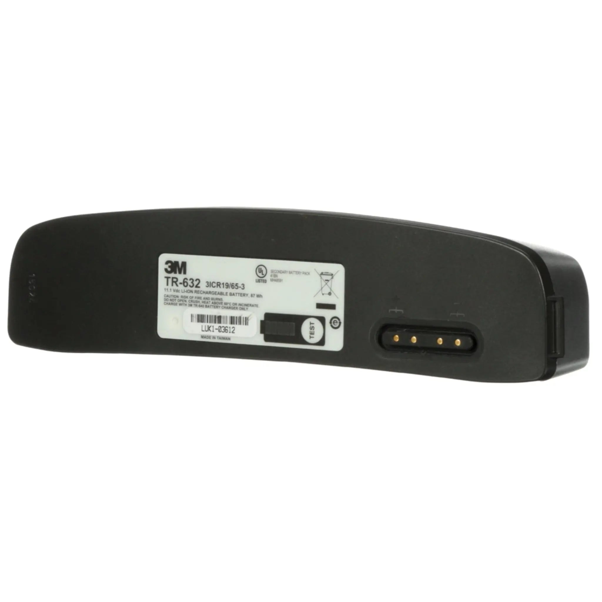 3M Versaflo TR-632 High Capacity Battery for TR-600 PAPR, left side