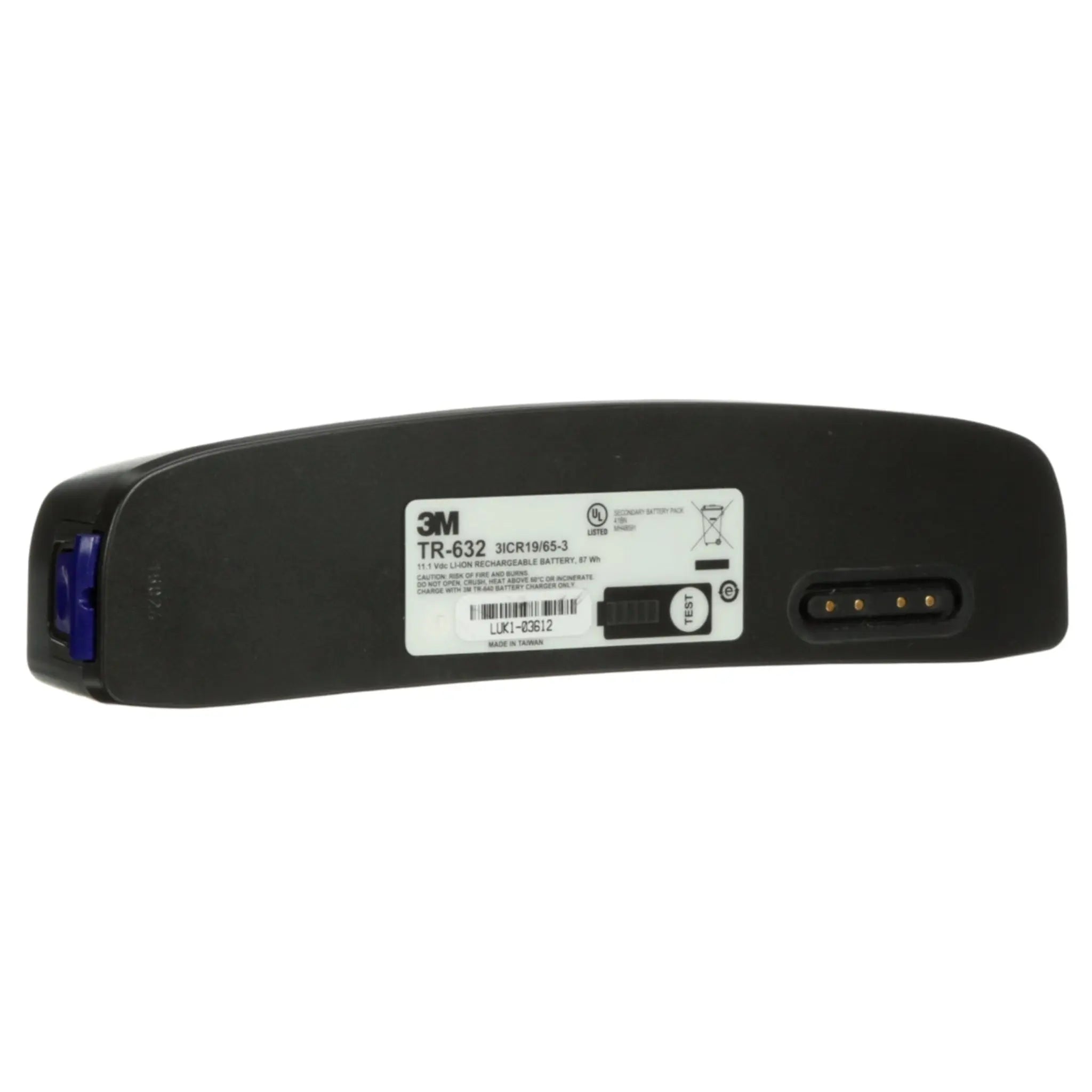 3M Versaflo TR-632 High Capacity Battery for TR-600 PAPR, right side