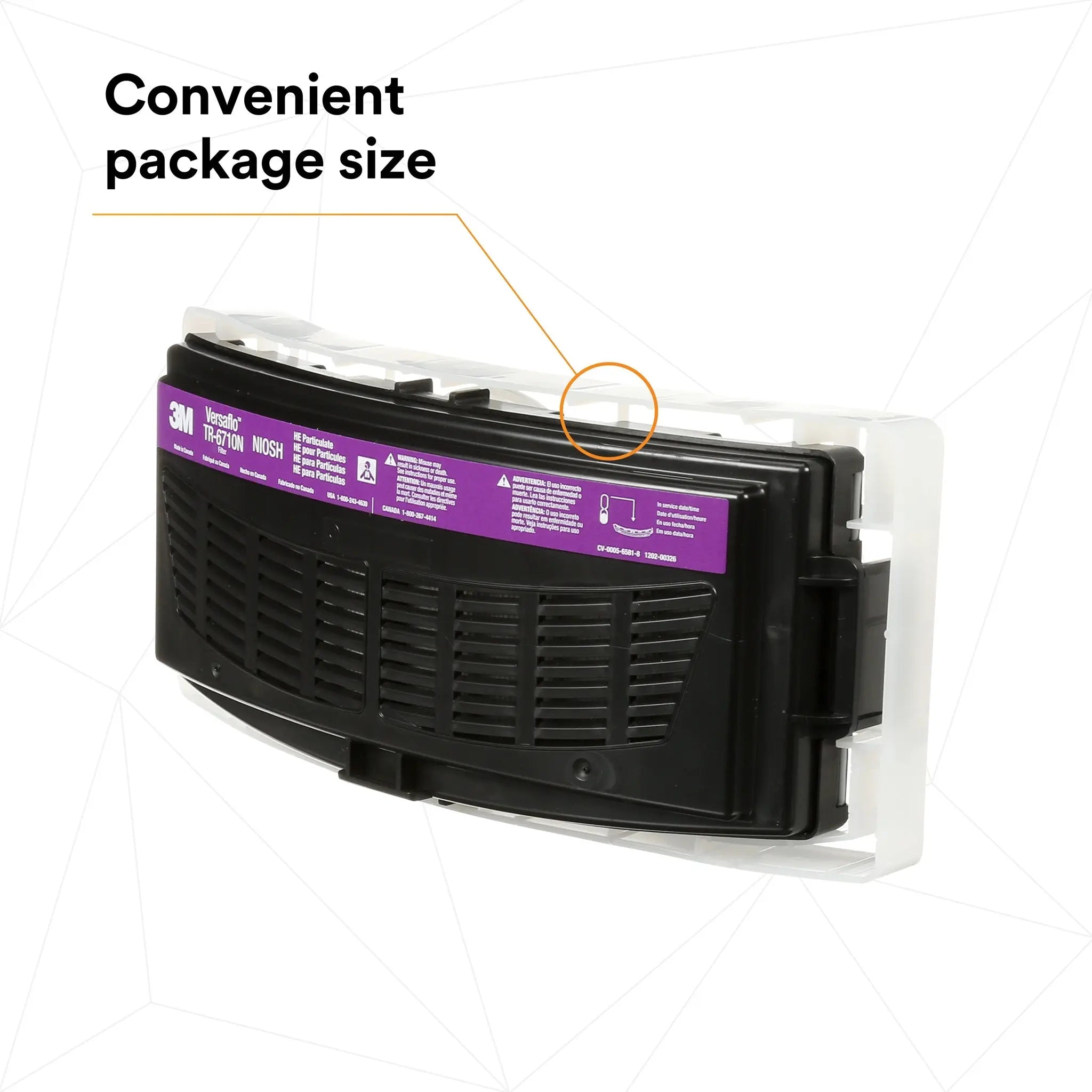 3M Versaflo TR-6710N-5 High Efficiency Filter for TR-600 & TR-800 PAPR, Case of 5