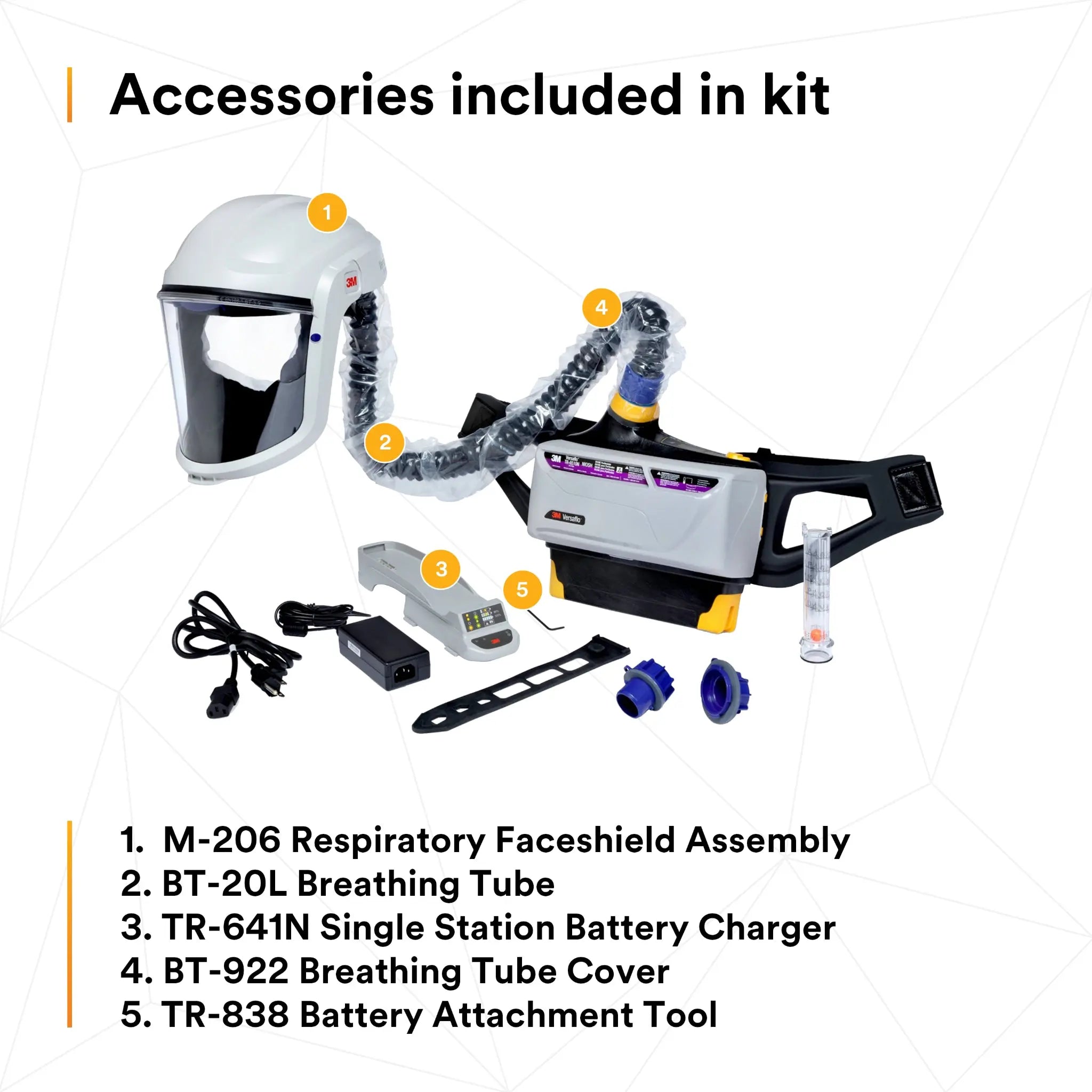 3M TR-800-PSK Versaflo Painters PAPR Kit, Intrinsically Safe, Gray, Universal, Accessories Included