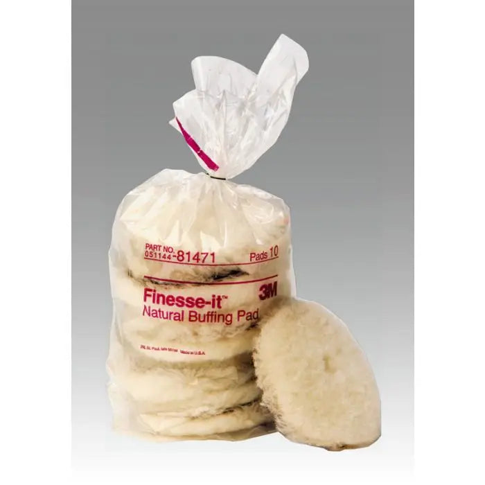 3M™ Finesse-it™ Natural Buffing Pad 81471, 5-1/4 in, 10 per inner 50 per case