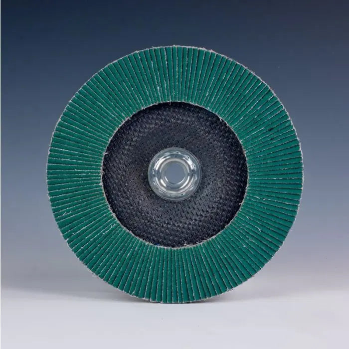 3M™ Flap Disc 577F, T27 Quick Change, 4-1/2 in x 5/8-11, 36, 10 per case