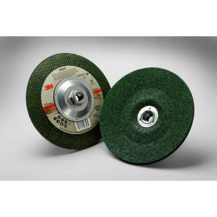3M™ Green Corps™ Depressed Center Wheel, 24 4 in x 1/4 in x 3/8 in, 10 per inner, 60 per shipper