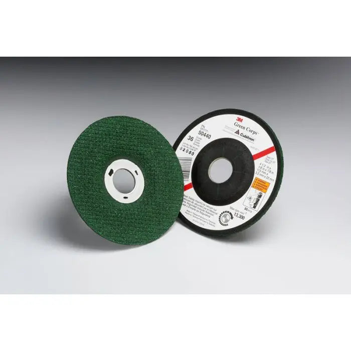 3M™ Green Corps™ Flexible Grinding Wheel, T27, 4-1/2 in x 1/8 in x 7/8 in, 46, 20 per inner, 40 per case