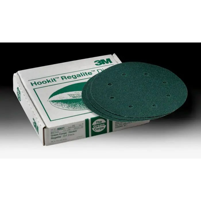 3M™ Green Corps™ Hookit™ Disc Dust Free, 00621, 8 in, 80, 25 discs per carton, 5 cartons per case