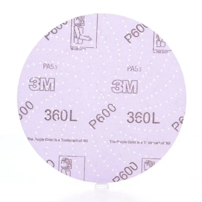 3M™ Hookit™ Clean Sanding Disc 360L, 20827, 3 in P600, Die 300LG, 100 per inner 500 per case