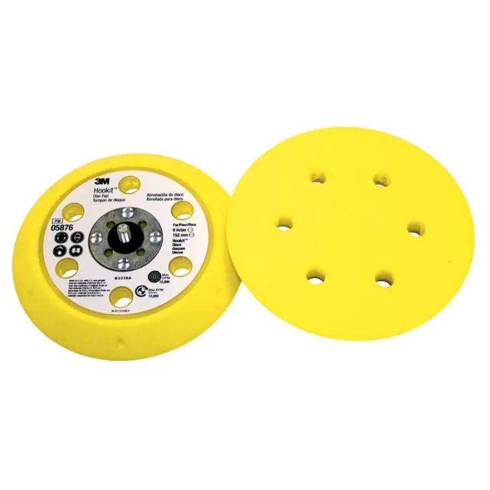 3M™ Hookit™ D/F Disc Pad 05876, 6 in x 3/4 in x 3/4 in CH 5/16-24 External 6 Holes, 10 per case