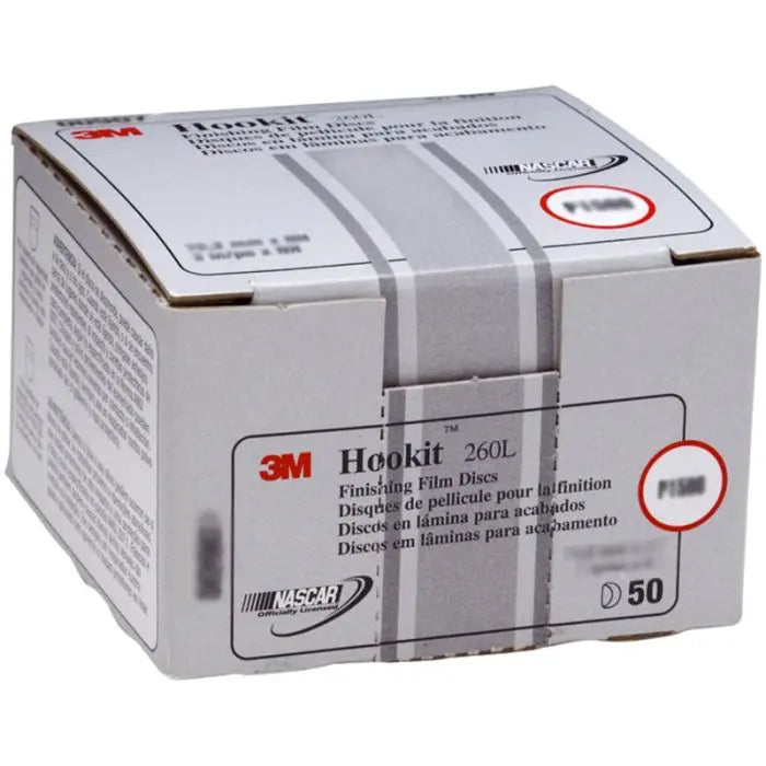 3M™ Hookit™ Finishing Film Abrasive Disc 260L, 00954, 5 in, P800, 100 discs per carton, 4 cartons per case