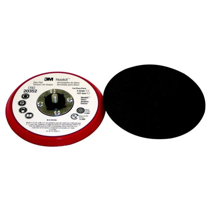 3M™ Hookit™ Low Profile Disc Pad 20352, 5 in x 3/8 in x 5/16-24 External, 10 per case