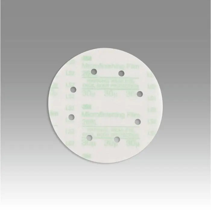 3M™ Hookit™ Microfinishing Film Disc 268L, D/F, Type D, 6 in x NH 8 Holes 30 Micron, 25 per inner 500 per case