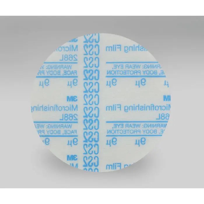 3M™ Hookit™ Microfinishing Film Disc 268L, Type D, 5 in x NH 9 Micron, 500 per case