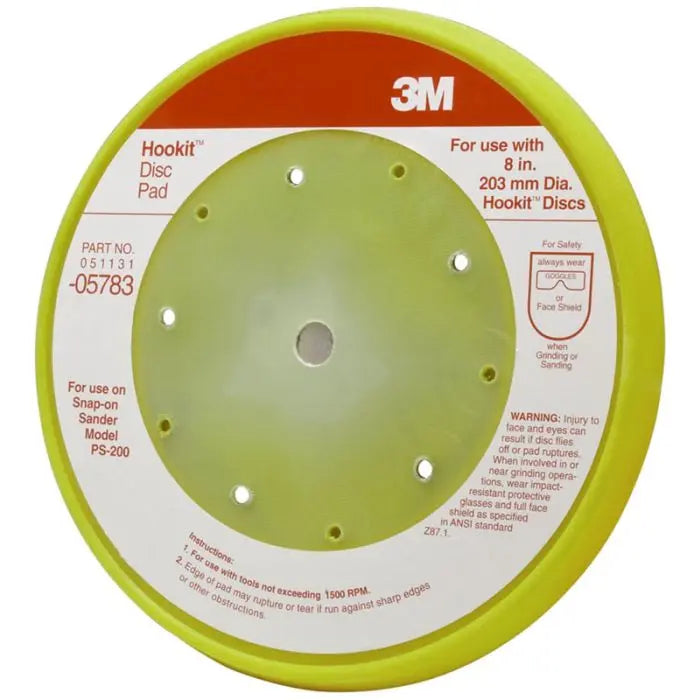 3M™ Hookit™ Pad D/F, 05783, 8 in x 5 bolt hole, 1 per case