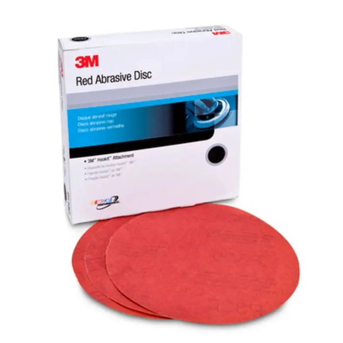 3M™ Hookit™ Red Abrasive Disc, 01218, 6 in, P400, 50 discs per carton, 6 cartons per case
