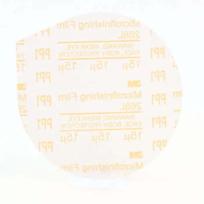 3M™ Microfinishing PSA Film Disc 268L, 5 in x NH, 15 Micron, Type D, Die 500X, 500 per case