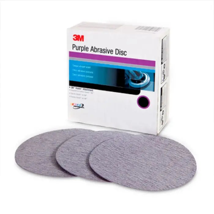 3M™ Purple Abrasive Disc, 30687, 6 in, 36E, 25 discs per box, 4 boxes per case