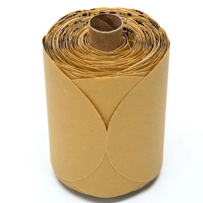 3M™ Stikit™ Gold Disc Roll, 01424, 5 in, P180, 175 discs per roll, 6 rolls per case