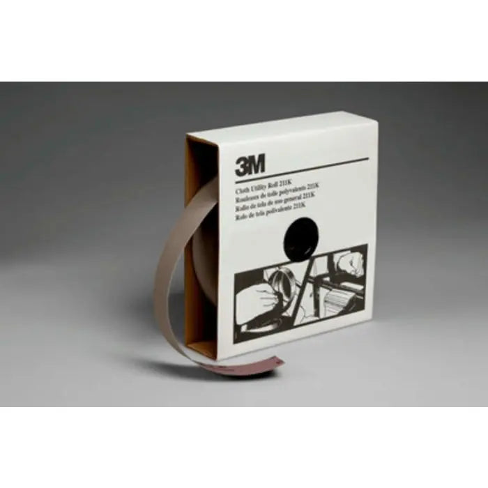 3M™ Utility Cloth Roll 211K, 1-1/2 in x 50 yd 220 J-weight, 5 per case