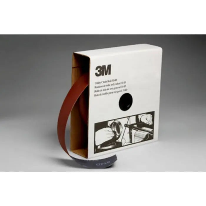 3M™ Utility Cloth Roll 314D, 2 in x 50 yd P400 J-weight, 5 per case