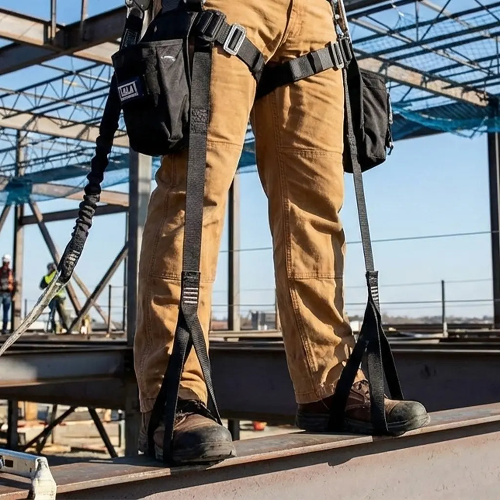 3M fall protection accessories on construction site