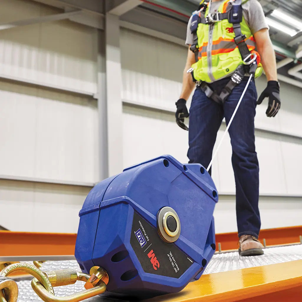 3M self-retracting lifeline used at height