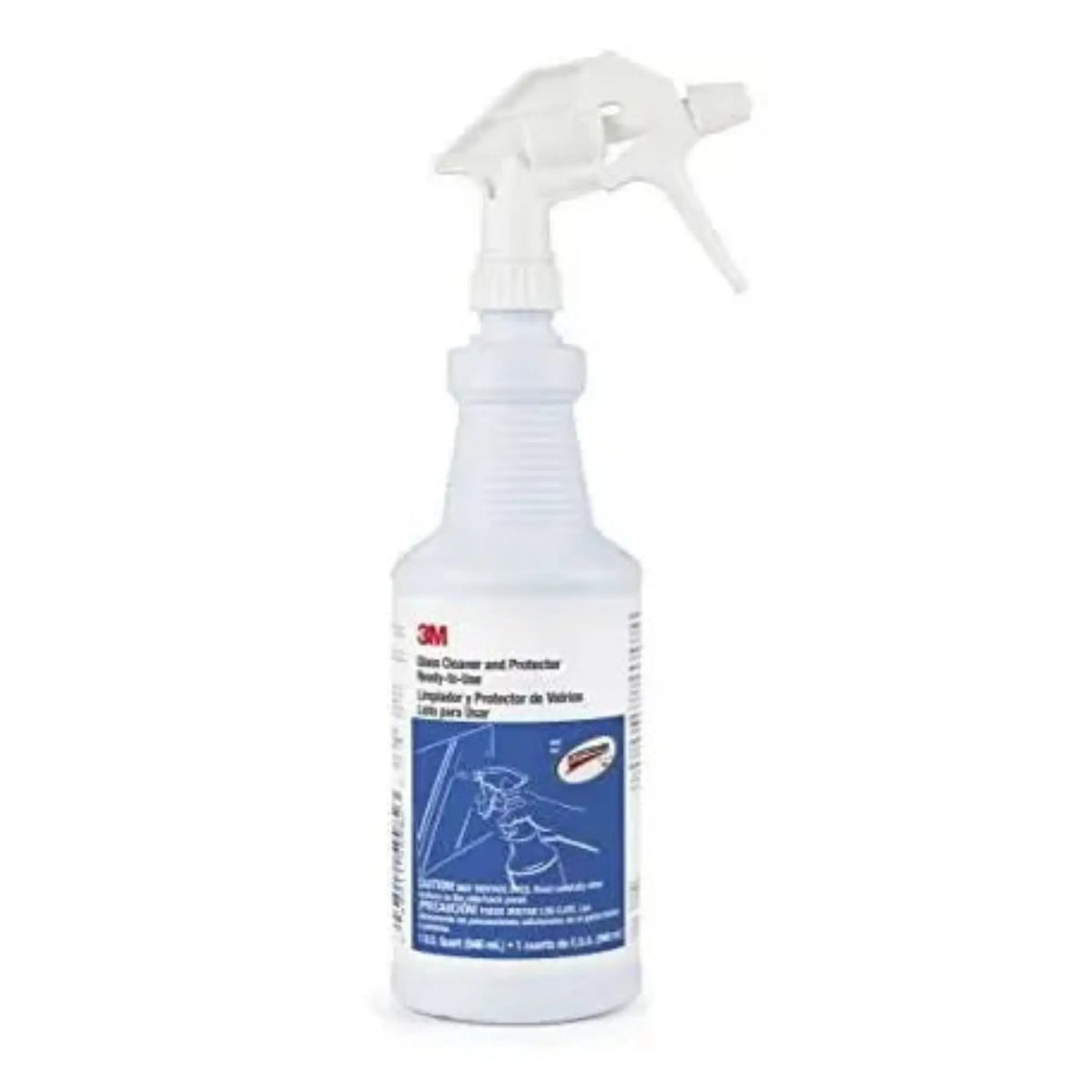3M 85788 Ready-to-Use Glass Cleaner & Protector, Quart Bottle, 1 Each