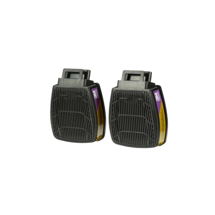 3M D80926 Secure Click Multi-Gas/Vapor Cartridge/Filter P100, Case of 30 Pairs