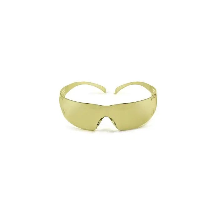 3M SF203AF SecureFit Protective Eyewear, Amber Lens, Case of 20