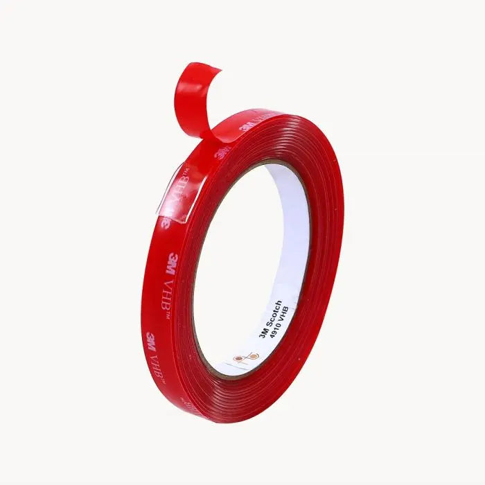 3M 4910 VHB Tape, 40 mil, 1" Size, Transparent, Case of 9