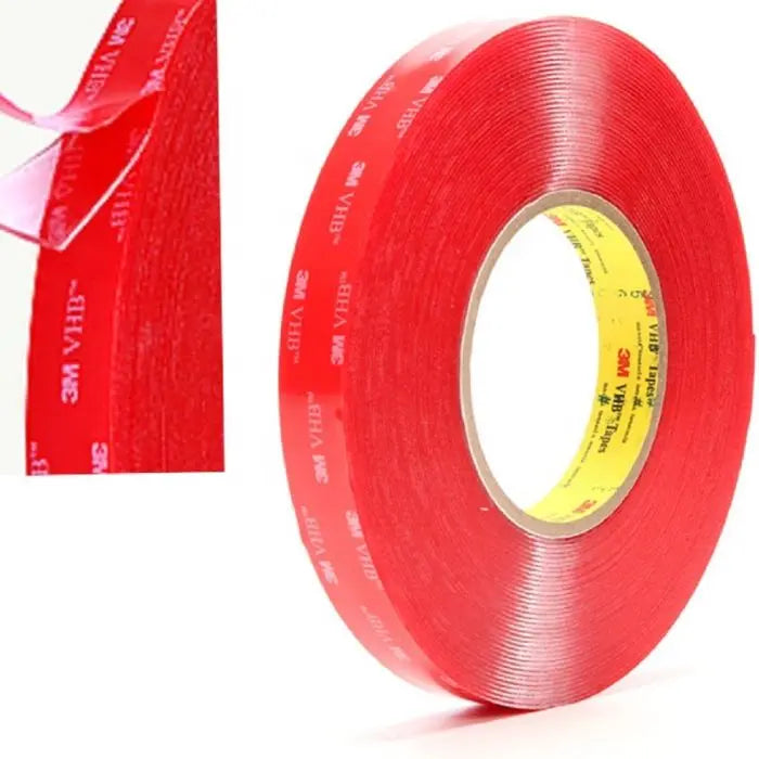 3M 4910 VHB Tape, 40 mil, 1" Size, Transparent, Case of 9