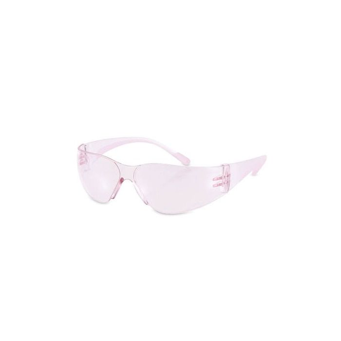 PIP Bouton 250-10-0904 Eva Rimless Safety Glasses, Pink, One Size, Case of 144