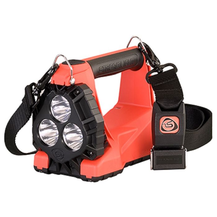 Streamlight Vulcan 180 44311 Standard System Div 2 Rechargeable LED Lantern With Tilting Head, Includes 120V 100V AC Charge Cord And 12V DC Wire Charge Rack, Orange, 1 Each